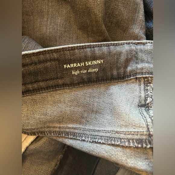 AG Adriano Goldschmied Farrah High Rise Skinny Jeans 26R Grey Pearls - Picture 11 of 14